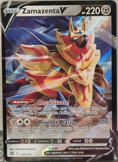 Zamazenta V - Brilliant Stars (Ultra Rare) [BRS-105]