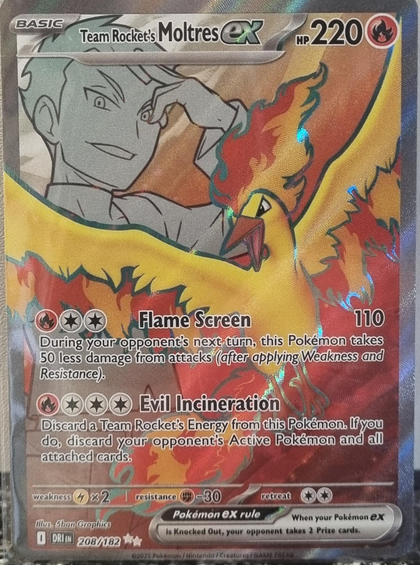 Team Rocket's Moltres ex - Destined Rivals (Ultra Rare) [DRI-208]