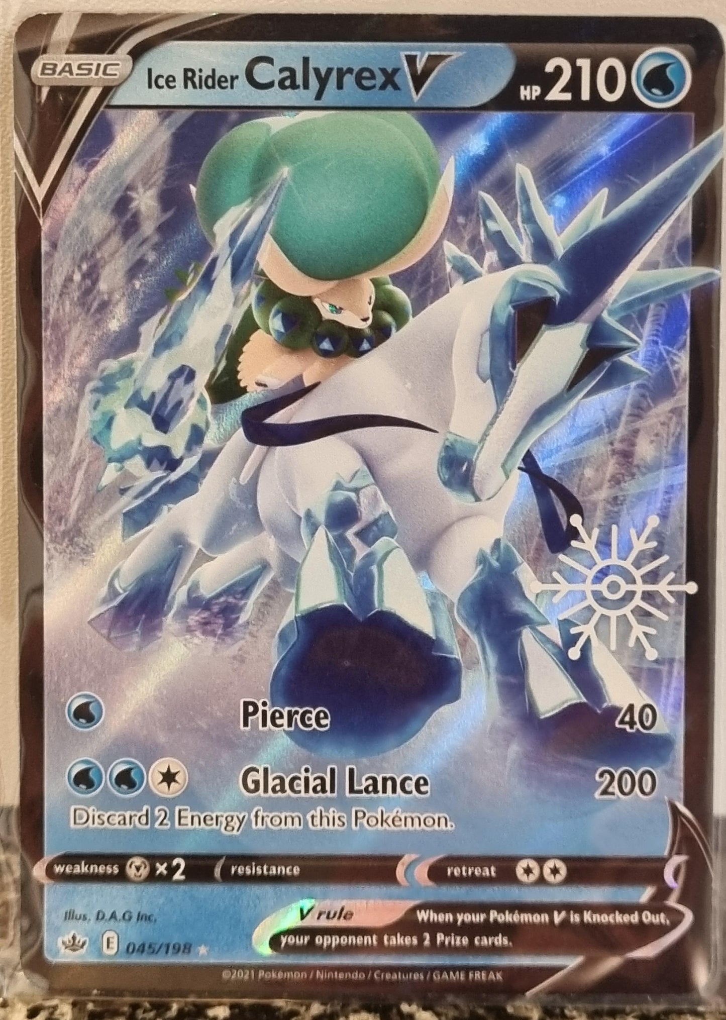 Ice Rider Calyrex V - Chilling Reign (Ultra Rare) [CRE-045]