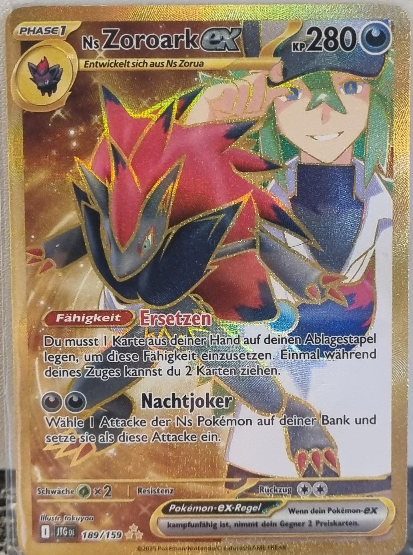 N's Zoroark ex - Journey Together (Secret Rare) [JTG-189]