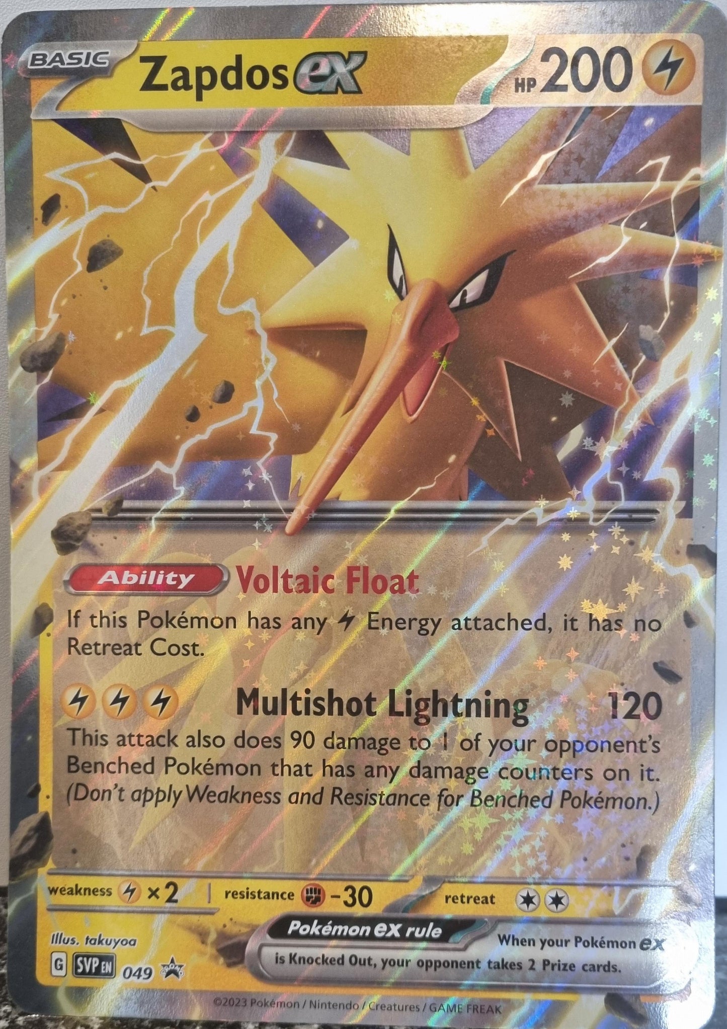 Zapdos ex - SV Black Star Promos (Oversized) [SVP-049]