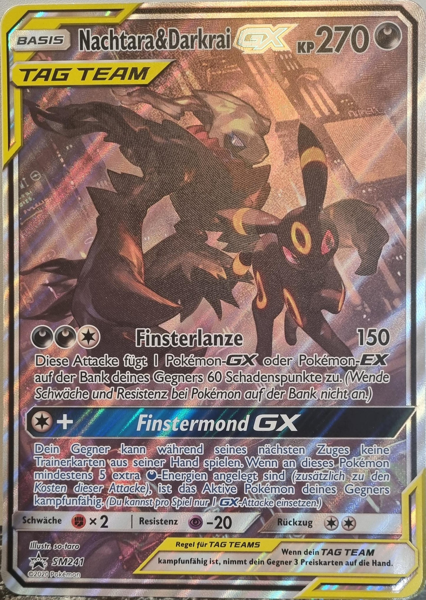 Umbreon & Darkrai GX - SM Black Star Promos (Oversized) [SM-241]