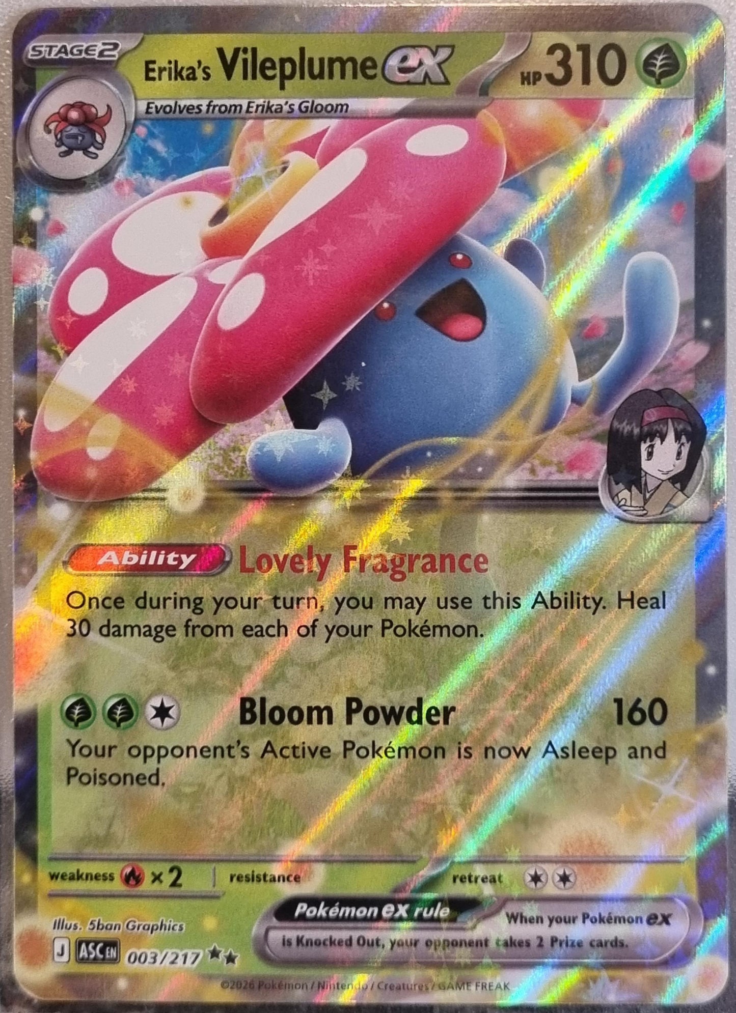 Erika's Vileplume ex - Ascended Heroes (Double Rare) [ASC-003]
