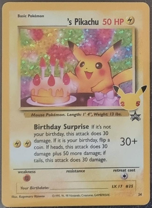 _____'s Pikachu - Celebrations (Promo) [CEL-WP 24]