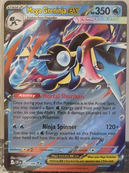 Mega Greninja ex - Chaos Rising (Double Rare) [CRI-022]