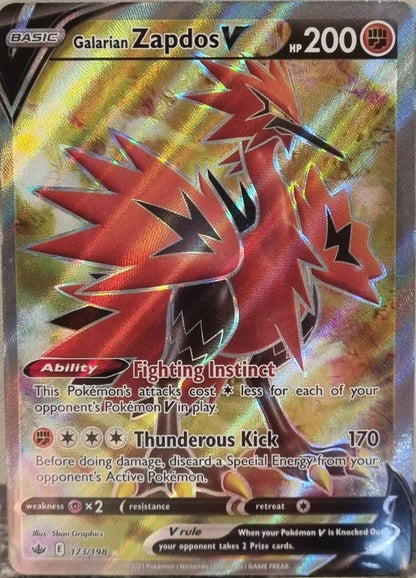Galarian Zapdos V - Chilling Reign (Ultra Rare) [CRE-173]