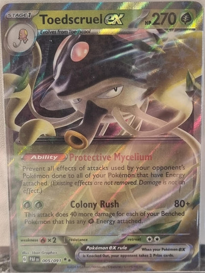 Toedscruel ex - Paldean Fates (Double Rare) [PAF-005]