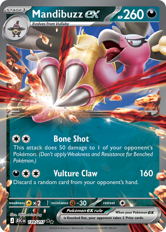 Mandibuzz ex - Ascended Heroes (Double Rare) [ASC-139]