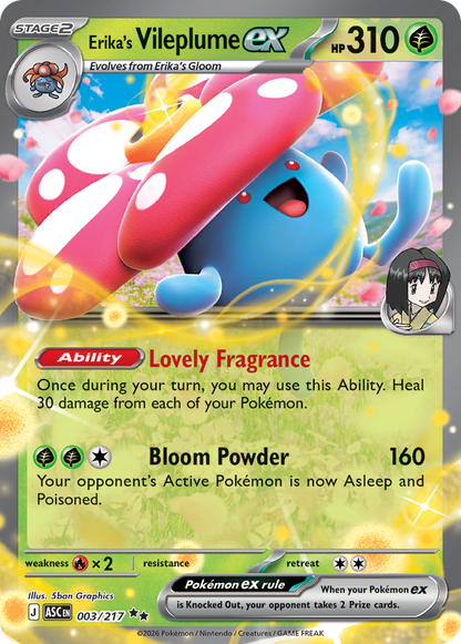 Erika's Vileplume ex - Ascended Heroes (Double Rare) [ASC-003]
