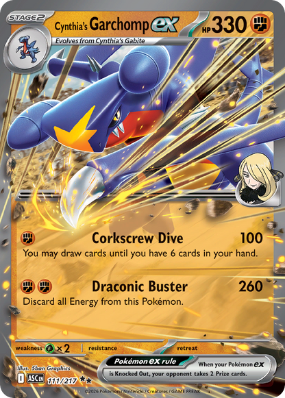 Cynthia's Garchomp ex - Ascended Heroes (Double Rare) [ASC-111]