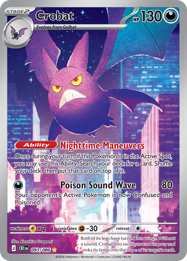 Crobat - Chaos Rising (Illustration Rare) [CRI-093]
