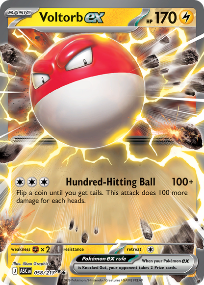 Voltorb ex - Ascended Heroes (Double Rare) [ASC-058]