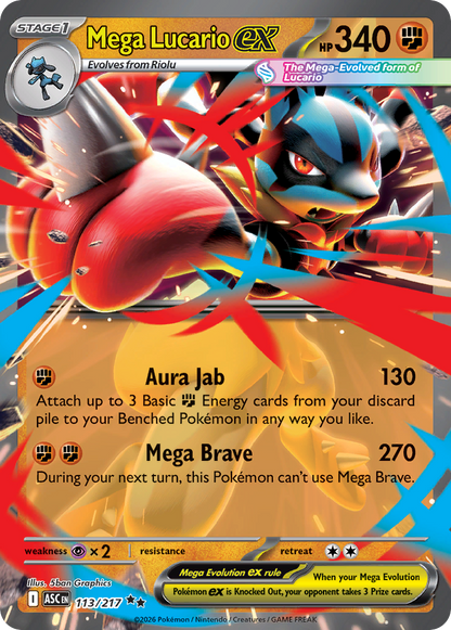 Mega Lucario ex - Ascended Heroes (Double Rare) [ASC-113]
