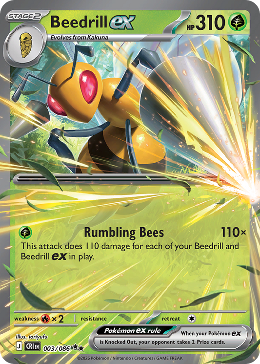 Beedrill ex - Chaos Rising (Double Rare) [CRI-003]