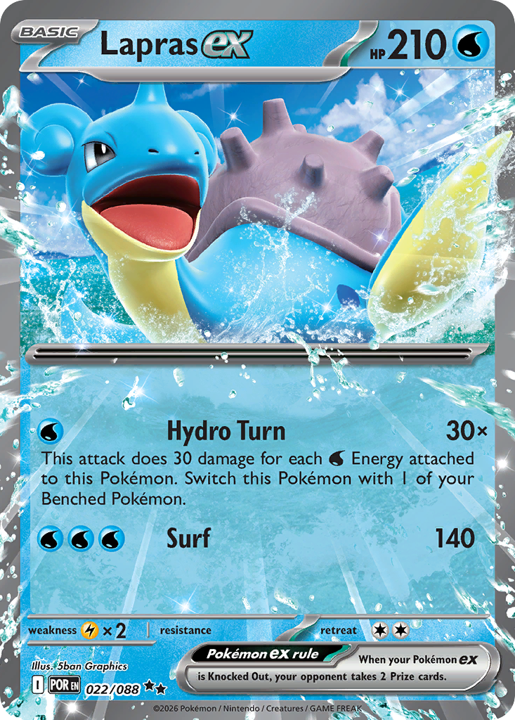 Lapras ex - Perfect Order (Double Rare) [POR-022]