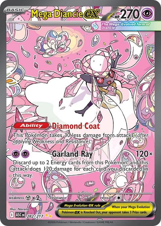 Mega Diancie ex - Ascended Heroes (Special Illustration Rare) [ASC-282]