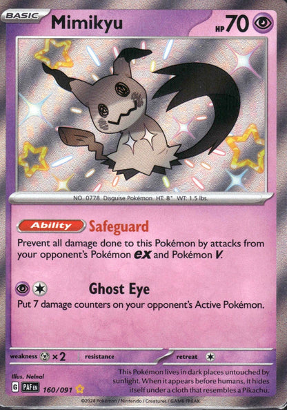 Mimikyu - Paldean Fates (Shiny Rare) [PAF-160]