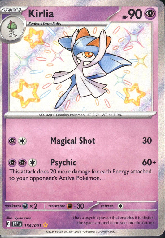 Kirlia - Paldean Fates (Shiny Rare) [PAF-154]