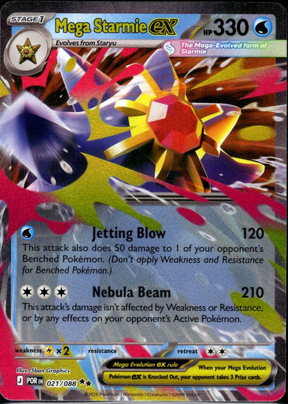 Mega Starmie ex - Perfect Order (Double Rare) [POR-021]