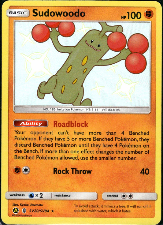 Sudowoodo - Hidden Fates (Holo Rare) [HIF-SV20]