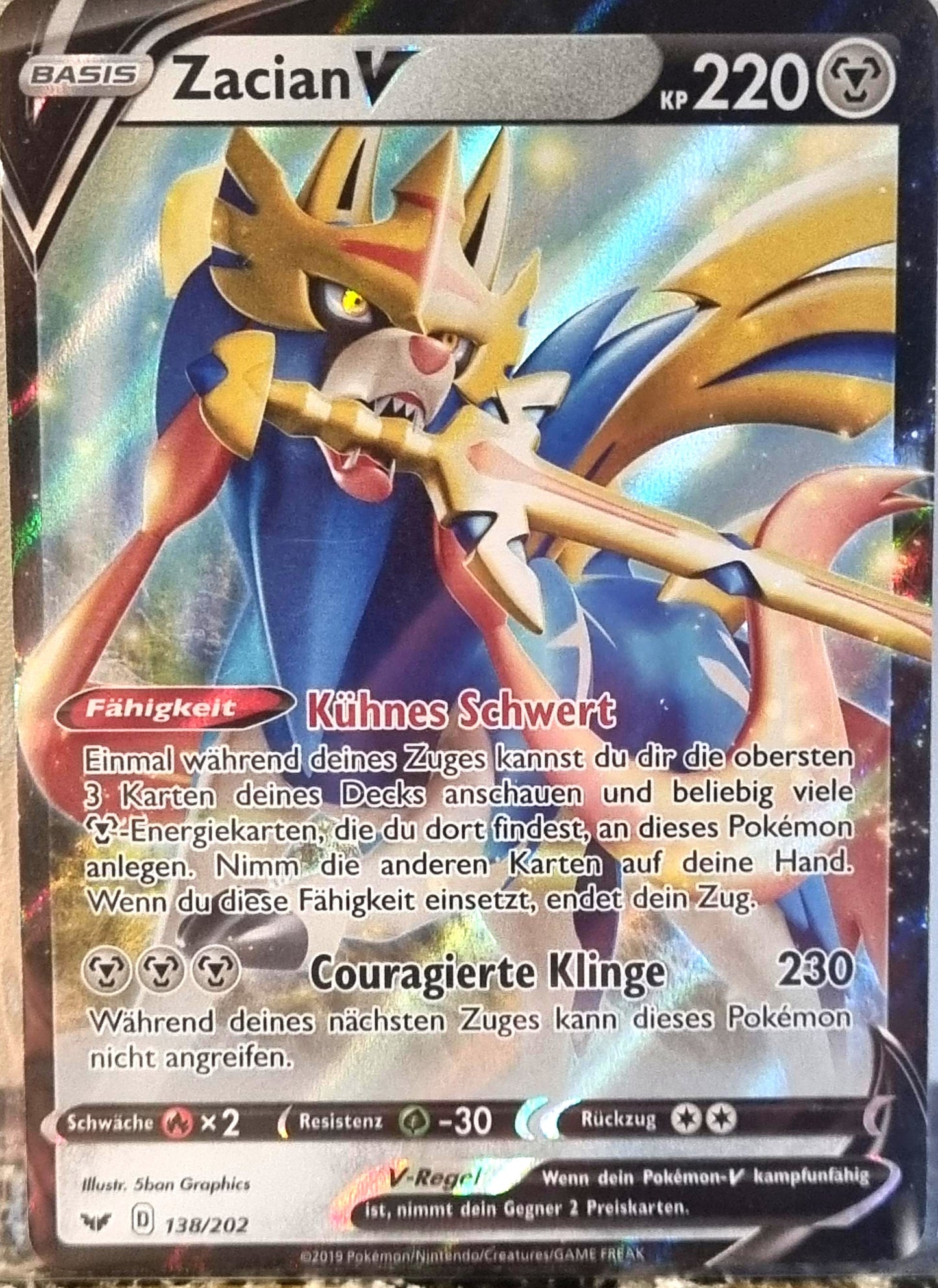 Zacian V - Sword & Shield (Ultra Rare) [SSH-138]