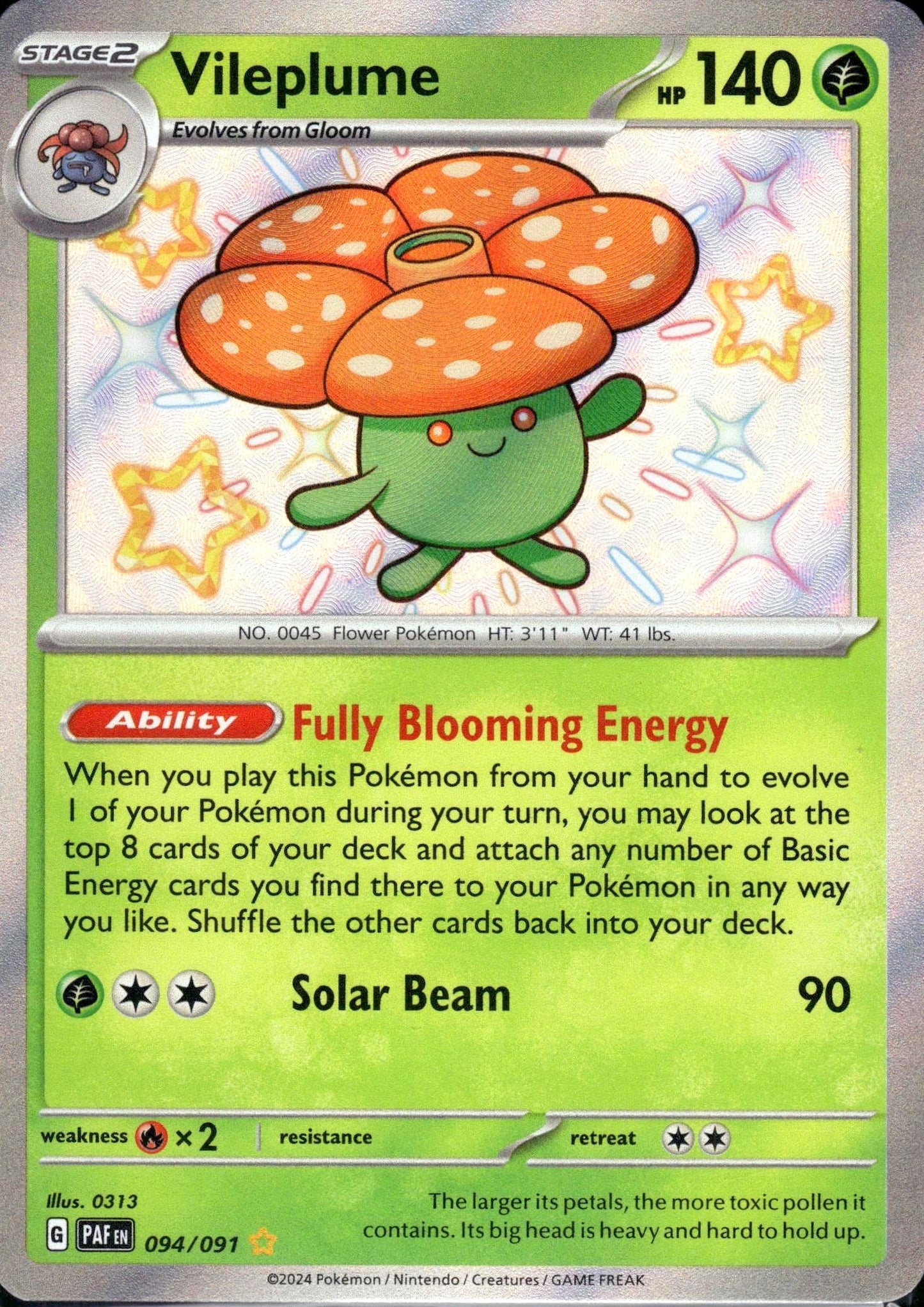 Vileplume - Paldean Fates (Shiny Rare) [PAF-094]