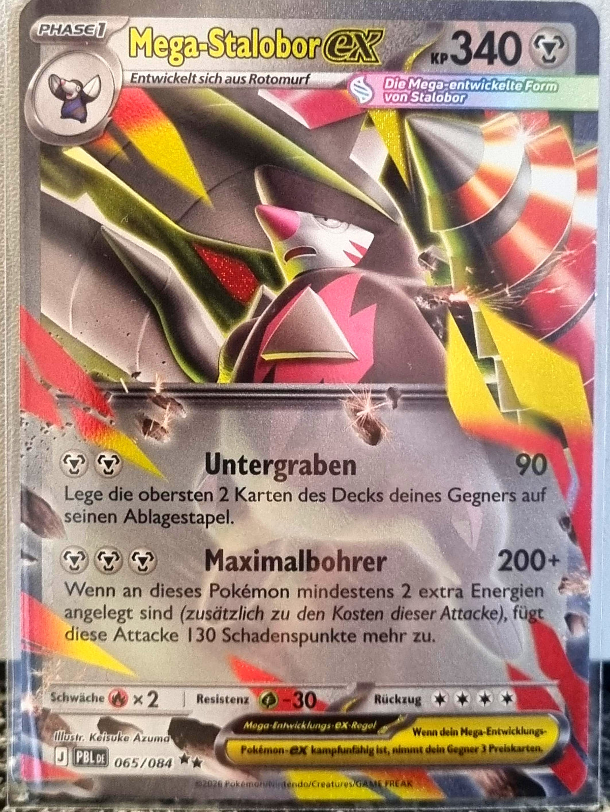 Mega Excadrill ex - Pitch Black (Double Rare) [PBL-065]