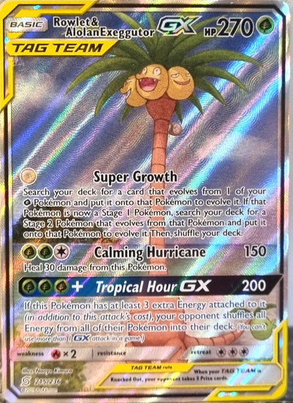 Rowlet & Alolan Exeggutor GX - Unified Minds (Ultra Rare) [UNM-215]