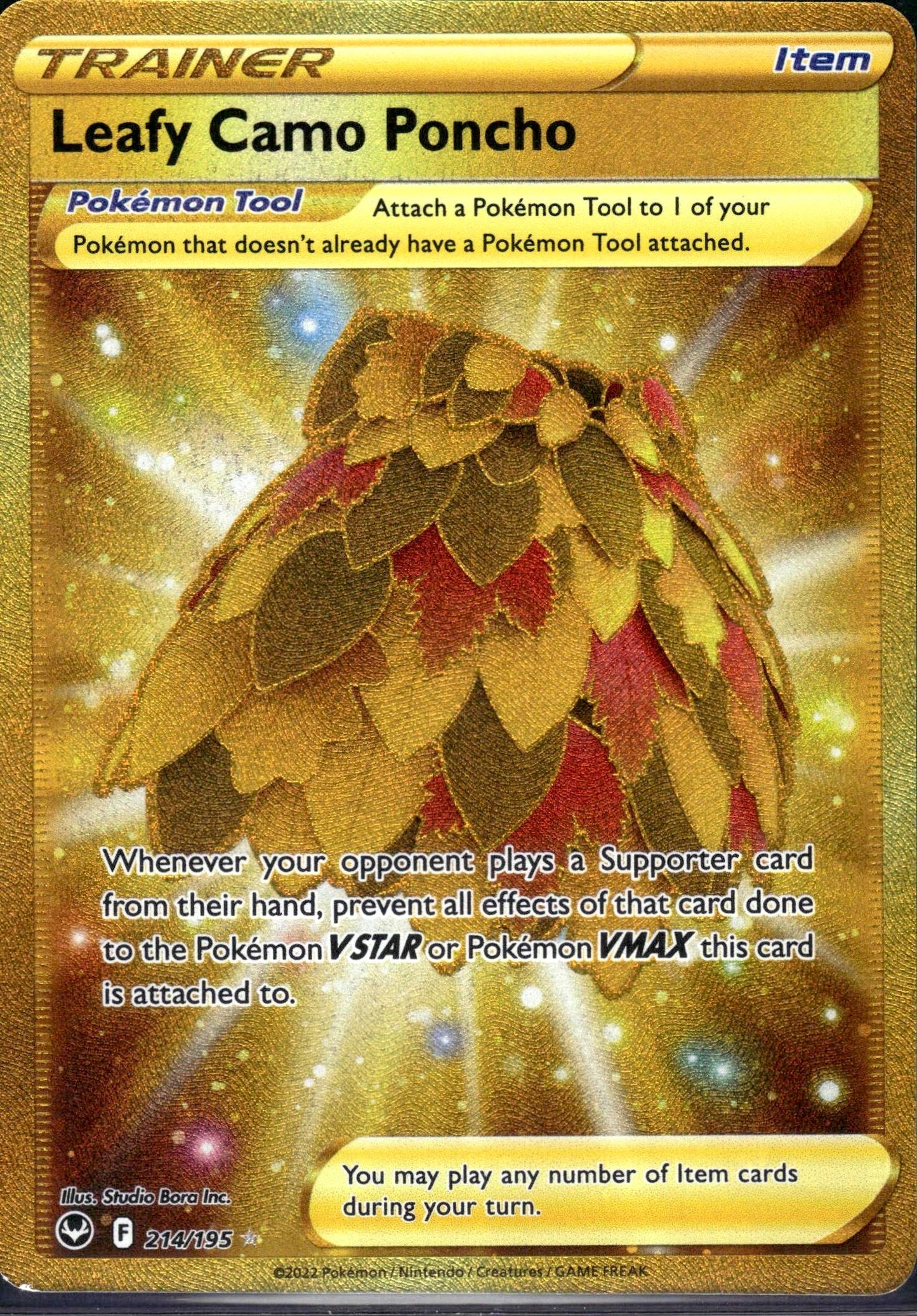 Leafy Camo Poncho - Silver Tempest (Secret Rare) [SIT-214]