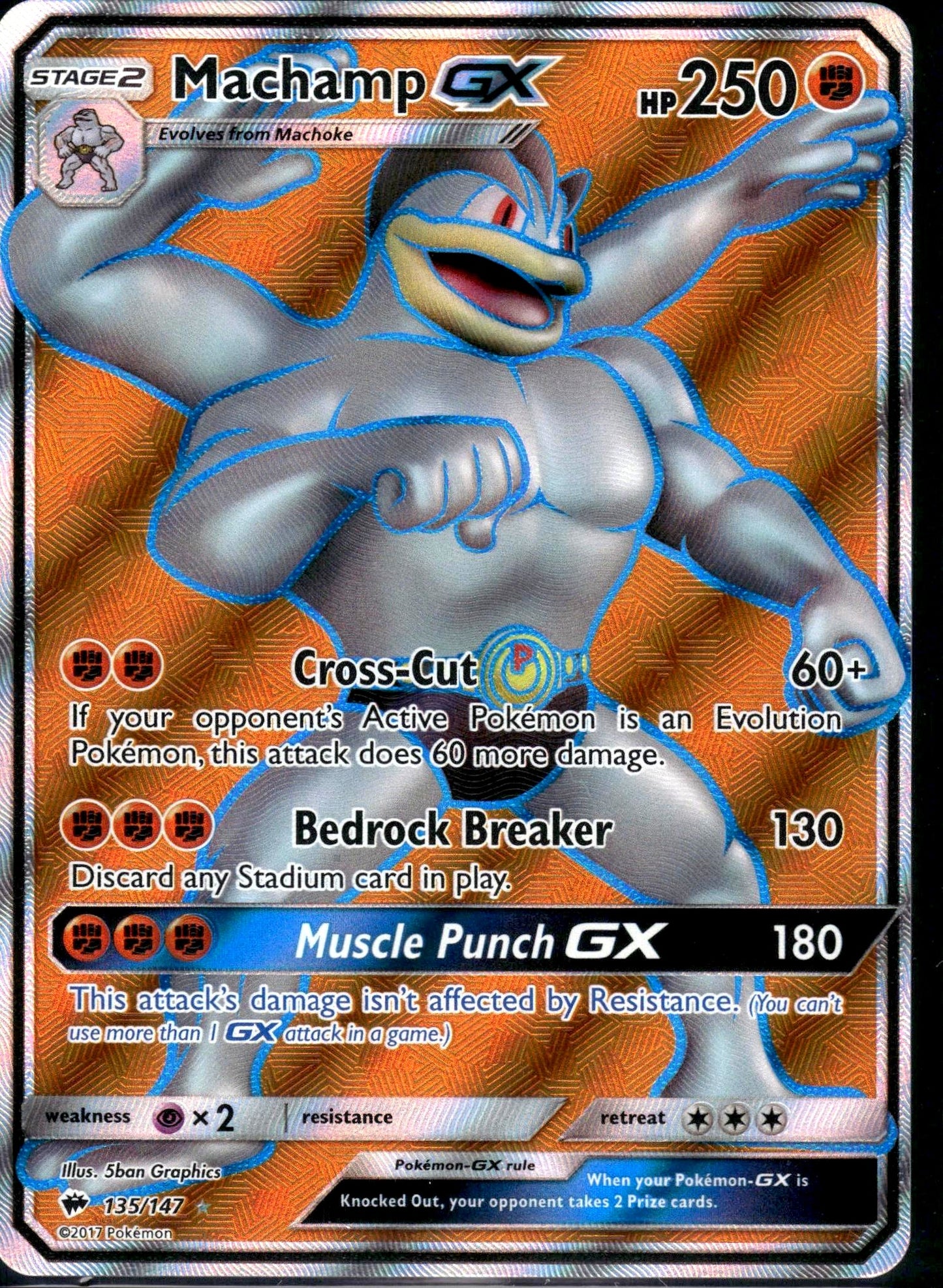 Machamp GX - Burning Shadows (Ultra Rare) [BUS-135]