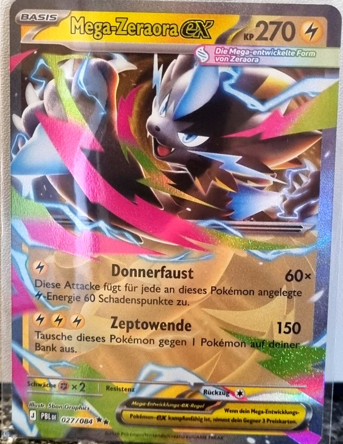 Mega Zeraora ex - Pitch Black (Double Rare) [PBL-027]
