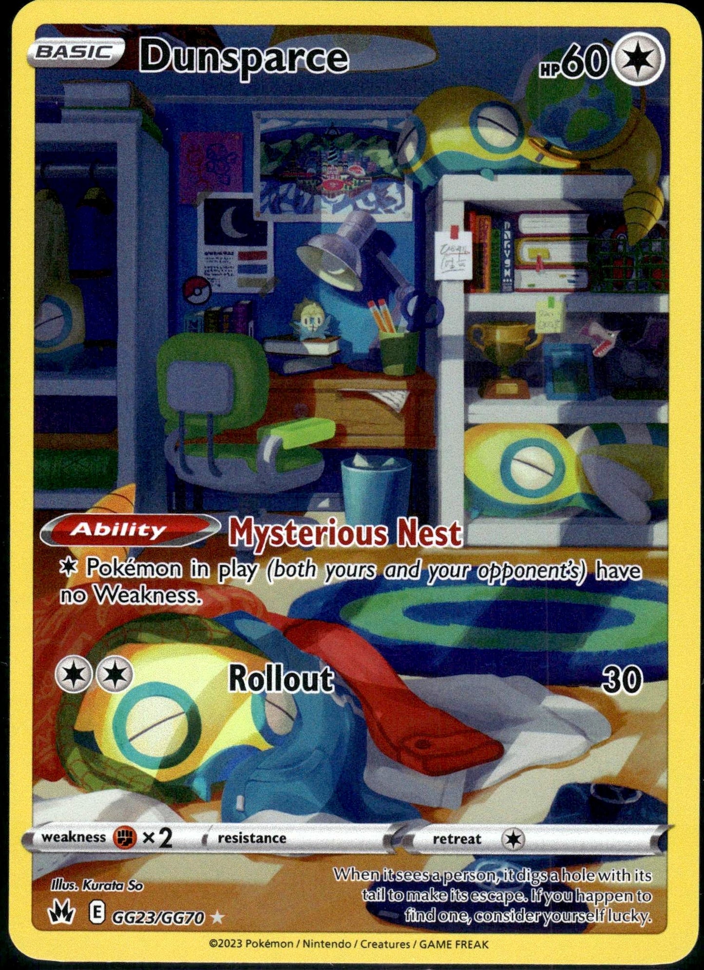 Dunsparce - Crown Zenith (Holo Rare) [CRZ-GG23]