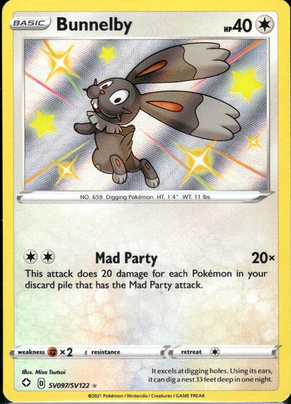 Bunnelby - Shining Fates (Secret Rare) [SHF-SV97]