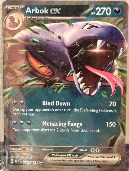 Arbok ex - 151 (Double Rare) [MEW-024]