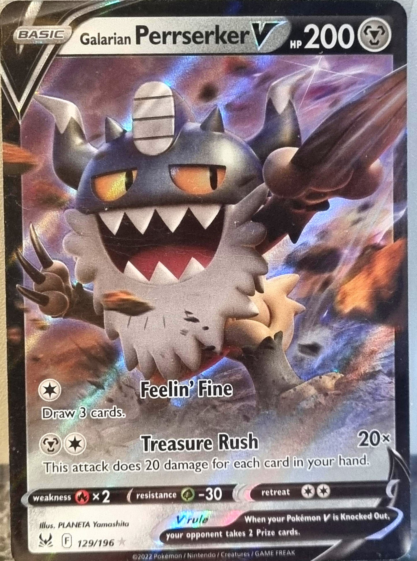 Galarian Perrserker V - Lost Origin (Ultra Rare) [LOR-129]