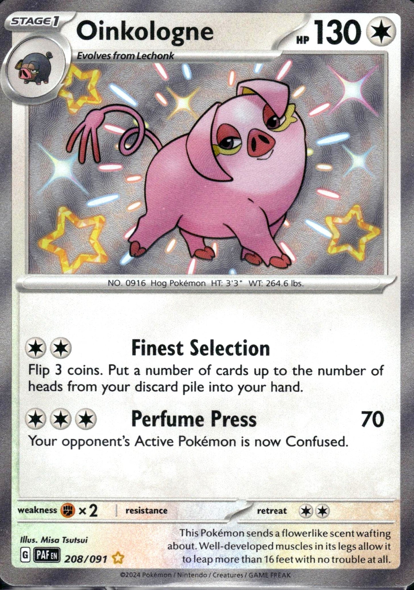 Oinkologne - Paldean Fates (Shiny Rare) [PAF-208]