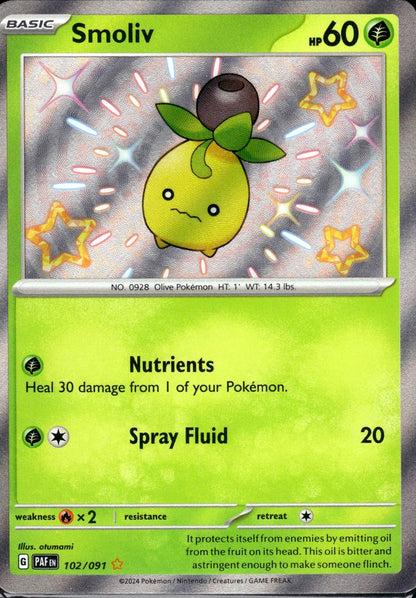 Smoliv - Paldean Fates (Shiny Rare) [PAF-102]