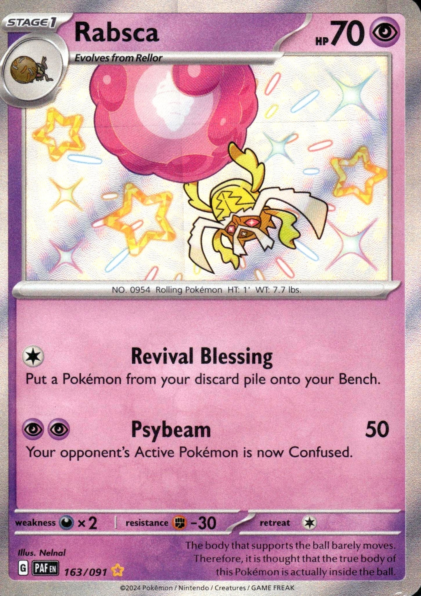 Rabsca - Paldean Fates (Shiny Rare) [PAF-163]