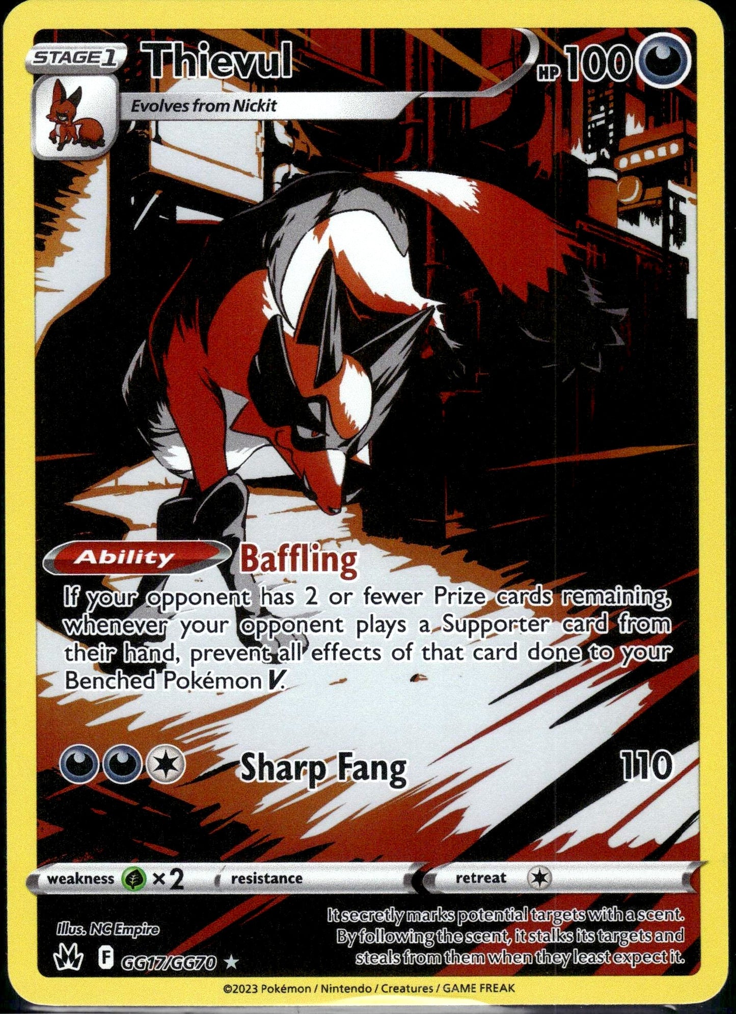Thievul - Crown Zenith (Holo Rare) [CRZ-GG17]