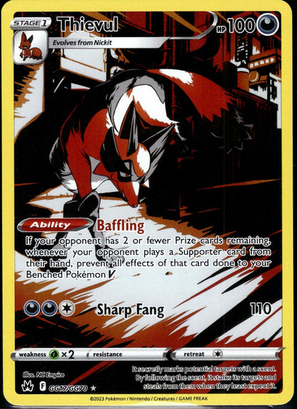 Thievul - Crown Zenith (Holo Rare) [CRZ-GG17]