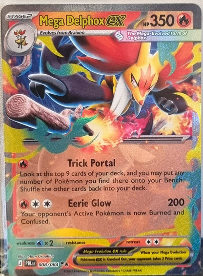 Mega Delphox ex - Pitch Black (Double Rare) [PBL-008]