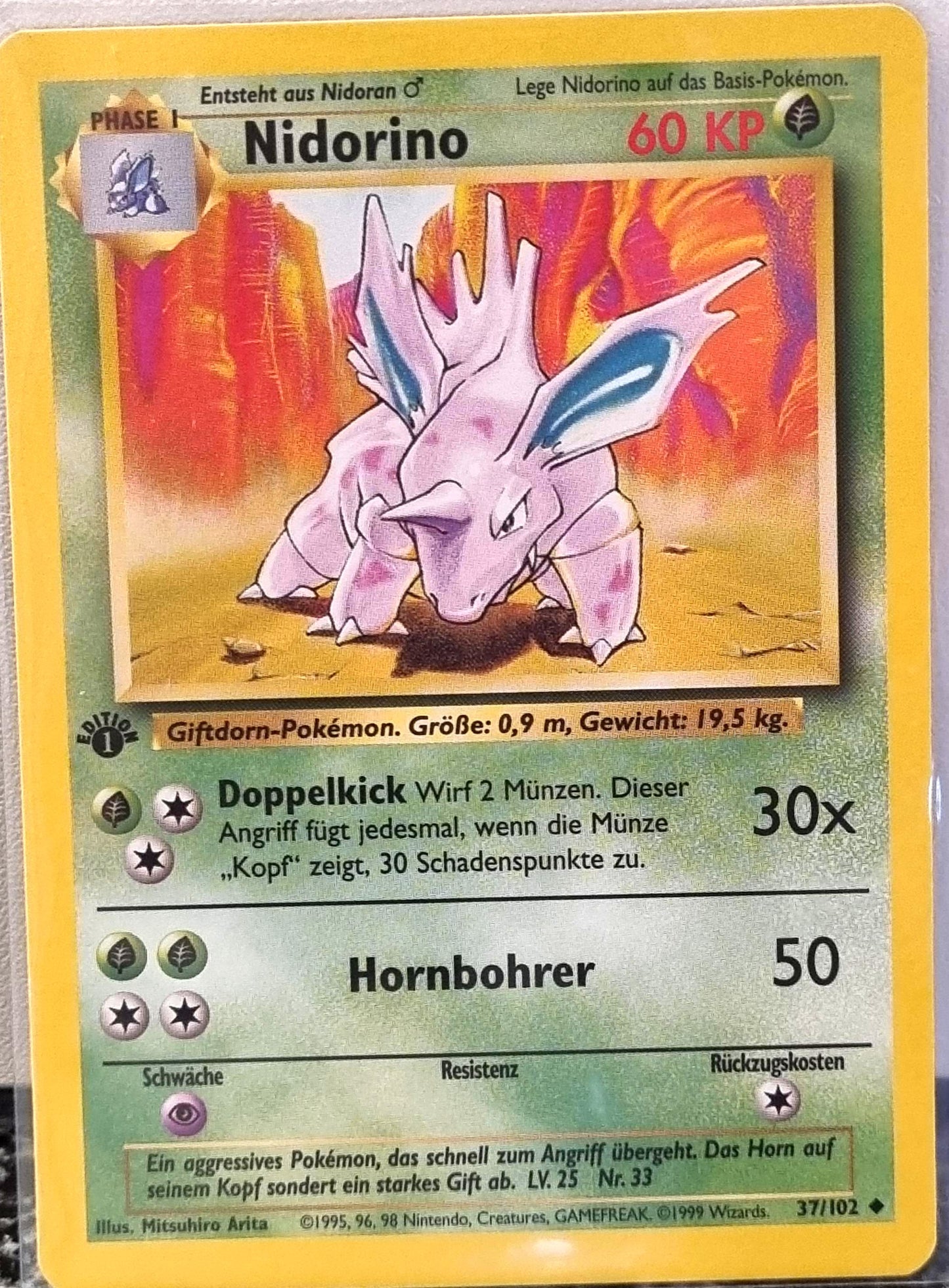 Nidorino - Base Set (Uncommon) [BS-37]
