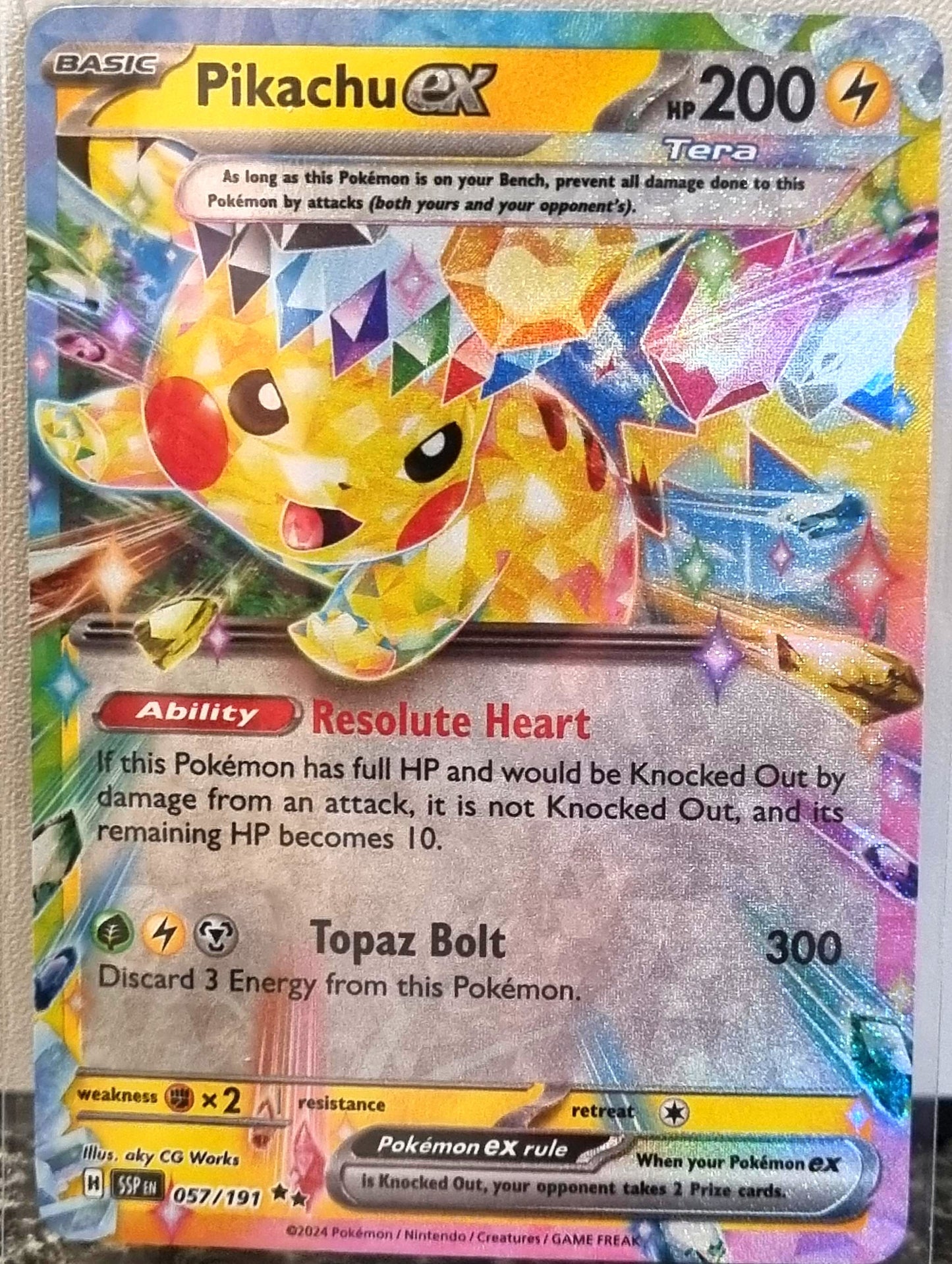 Pikachu ex - Surging Sparks (Double Rare) [SSP-057]