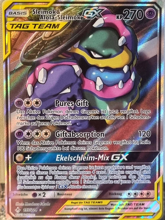 Muk & Alolan Muk GX - Unbroken Bonds (Ultra Rare) [UNB-197]