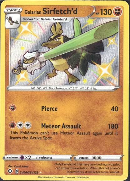 Galarian Sirfetch'd - Shining Fates (Secret Rare) [SHF-SV64]