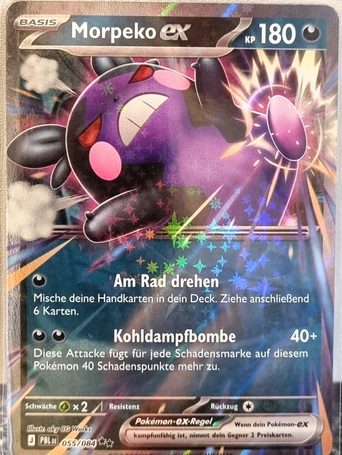 Morpeko ex - Pitch Black (Double Rare) [PBL-055]
