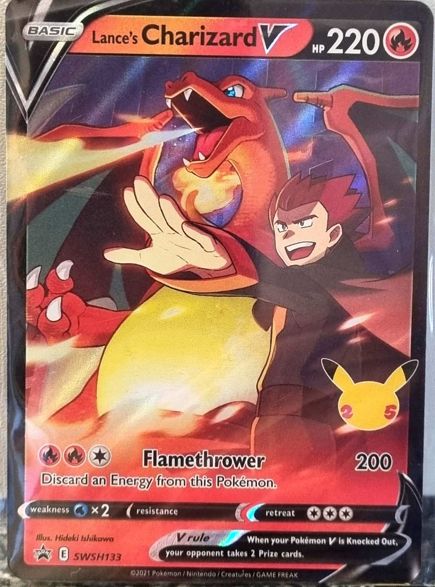 Lance's Charizard V - SWSH Black Star Promos (Promo) [SWSH-133]