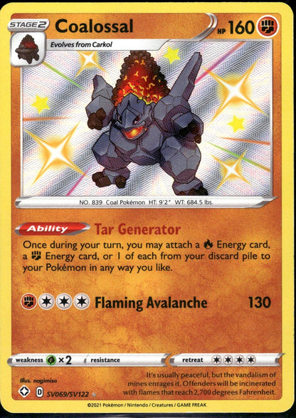 Coalossal - Shining Fates (Secret Rare) [SHF-SV69]