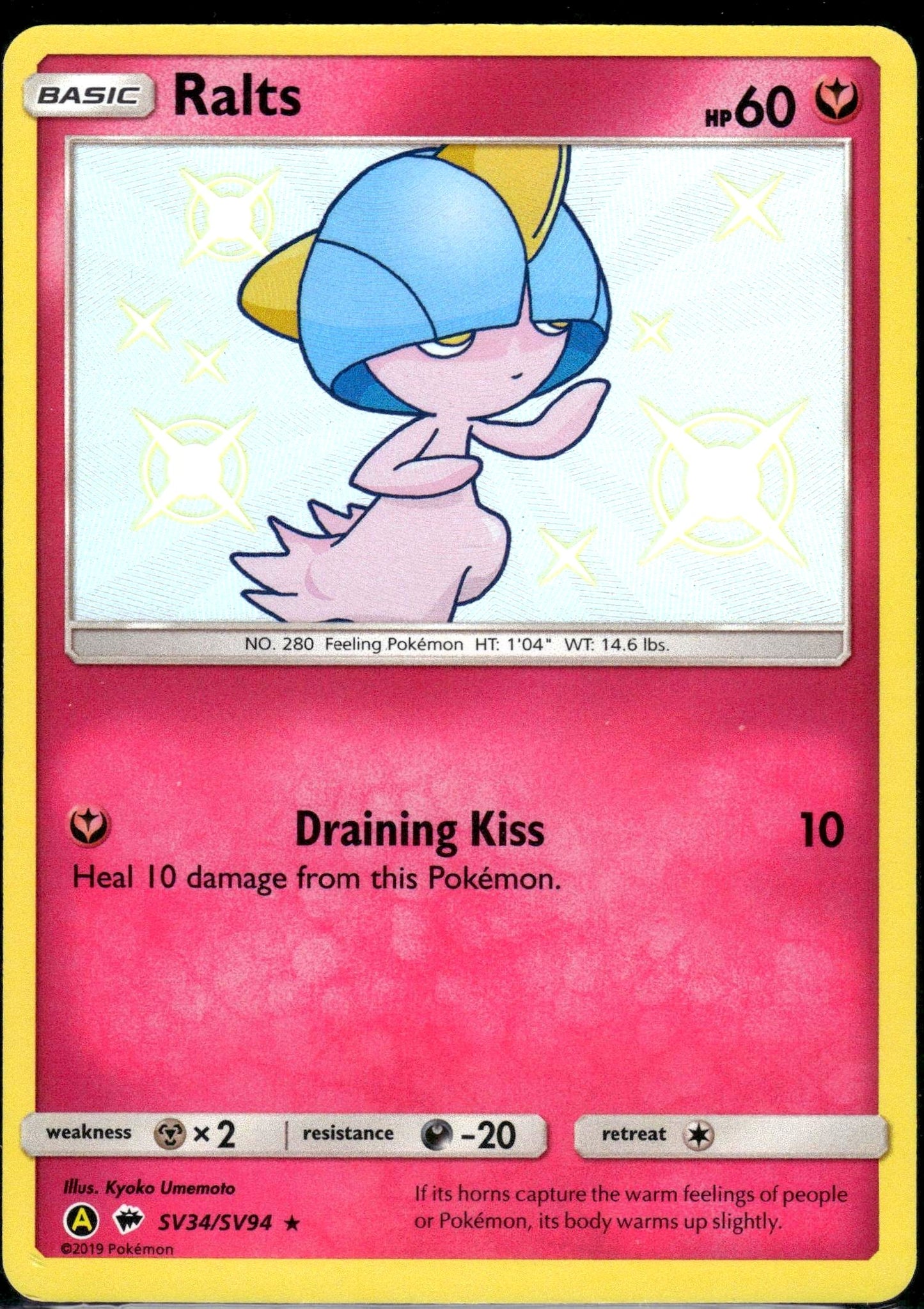 Ralts - Hidden Fates (Holo Rare) [HIF-SV34]
