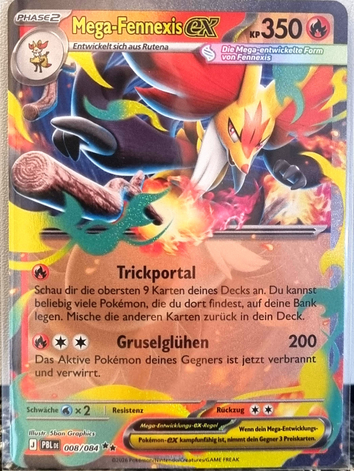 Mega Delphox ex - Pitch Black (Double Rare) [PBL-008]